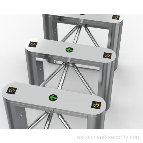 Puerta de barrera de trípode de control de acceso semiautomático